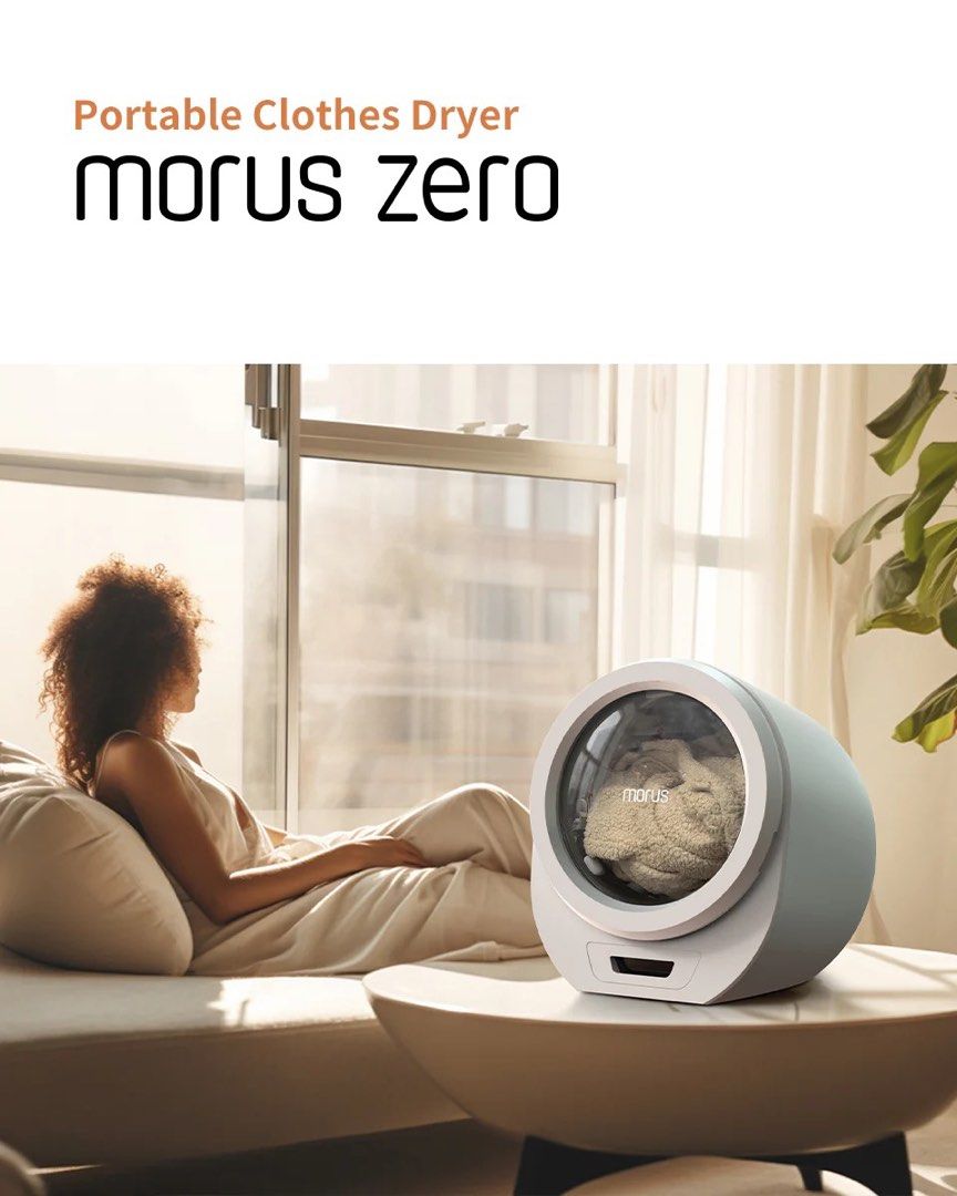 超小型衣類乾燥機 Morus Zero モルスゼロ ホワイト - 衣類乾燥機