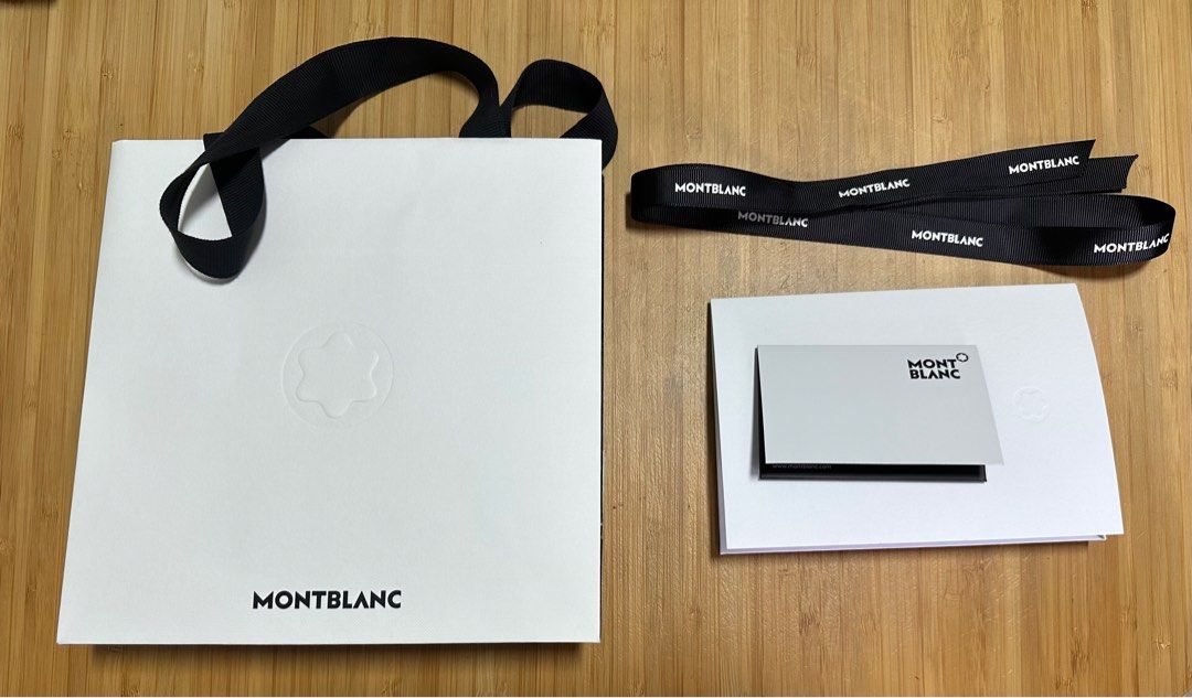 MontBlanc Paper Bag, Women's Fashion, Muslimah Fashion, Accessories on ...