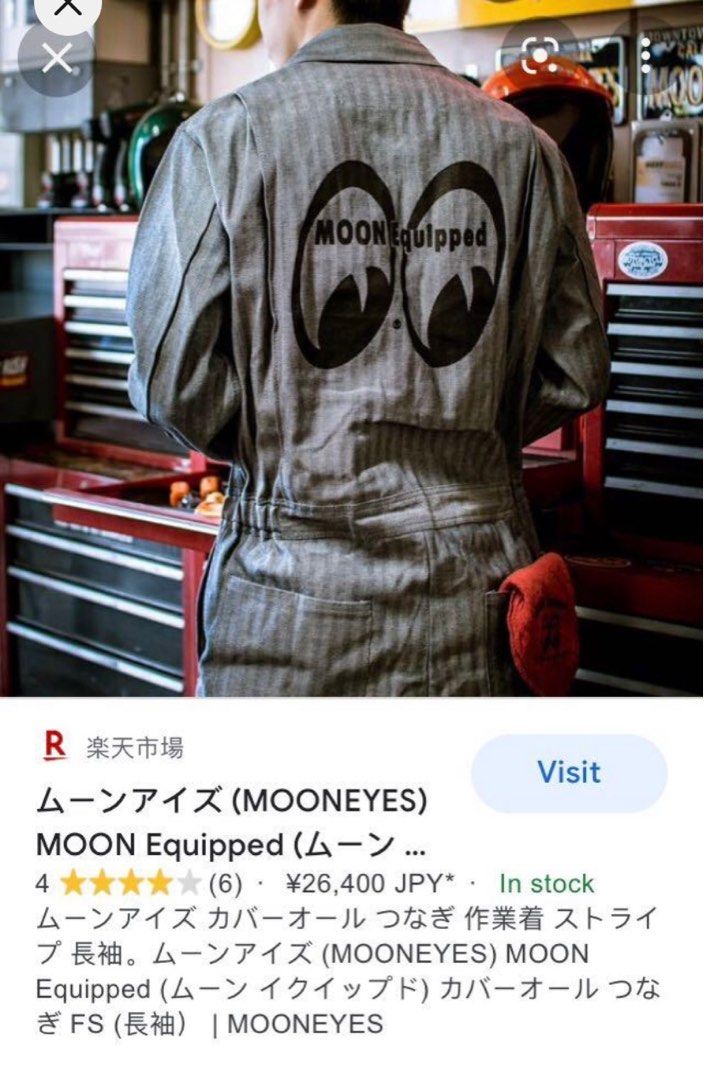 Mooneyes Dickies Overall, Men's Fashion, Coats, Jackets and Outerwear on  Carousell