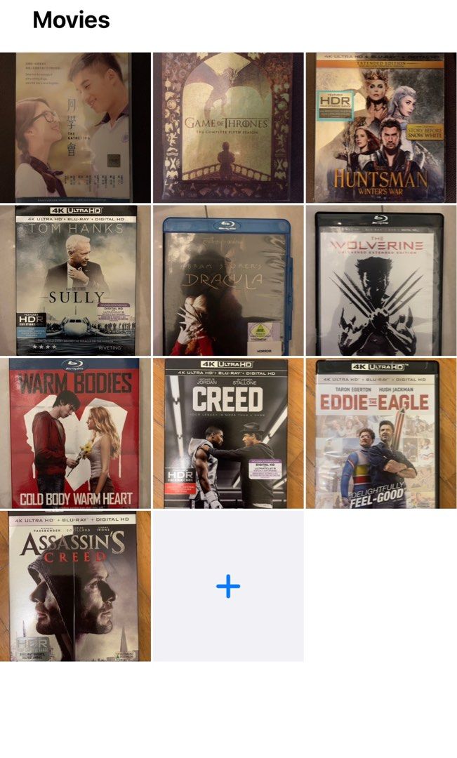 3D Movie Blu-ray Discs for sale