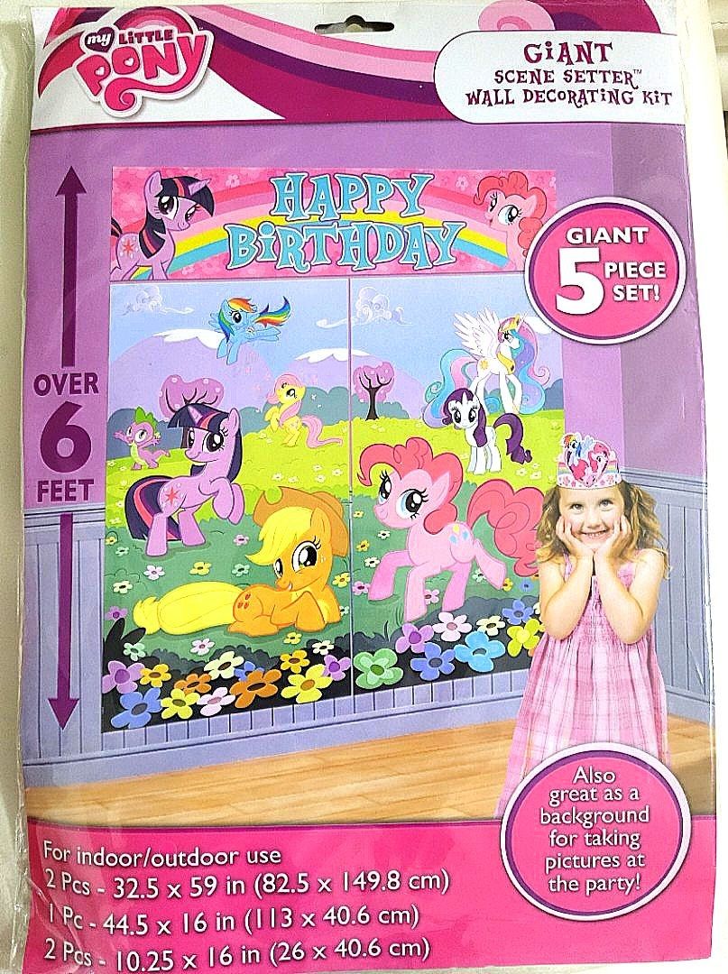 My little pony wall decorating kit scene setter, Hobbies &amp; Toys ...