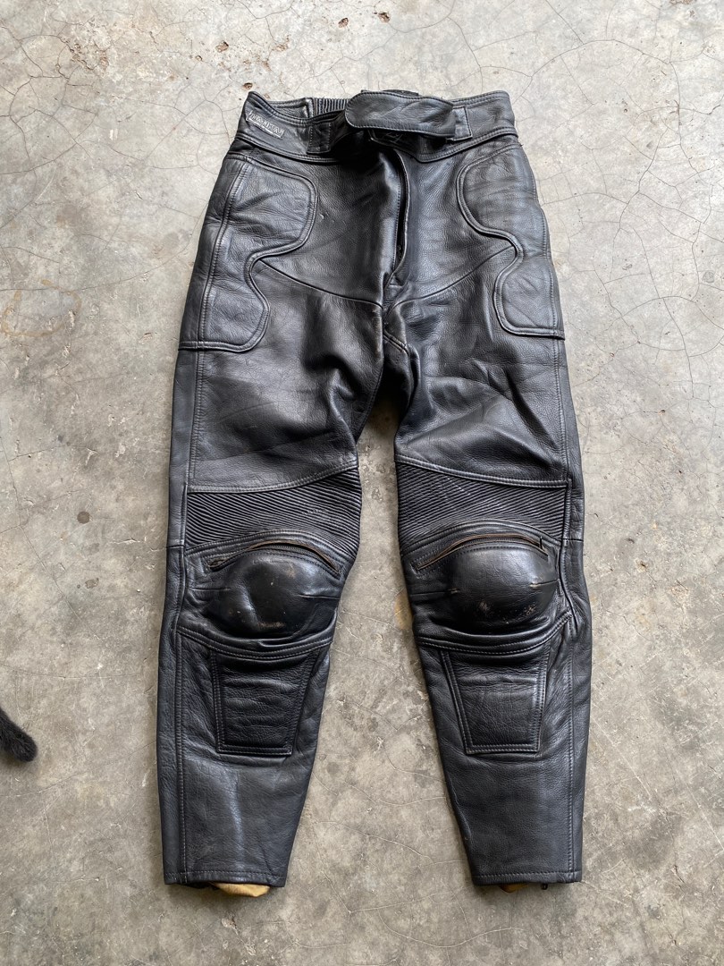 Nankai Leather Motor Pant, Men's Fashion, Bottoms, Trousers on Carousell