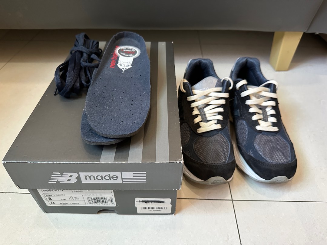 二手美品］New Balance 990v3 Kith 聯名M9990KI3 US8(原盒) 990 kith