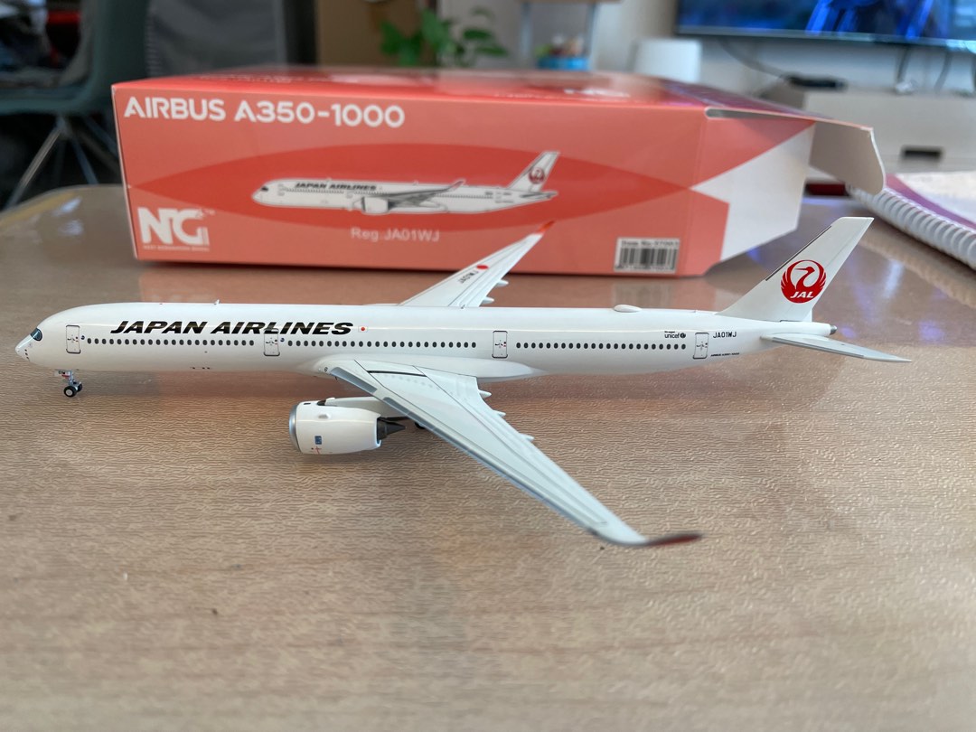 Ng model 1:400 JAL Japan Airlines 日本航空新機A350-1000 JA01WJ
