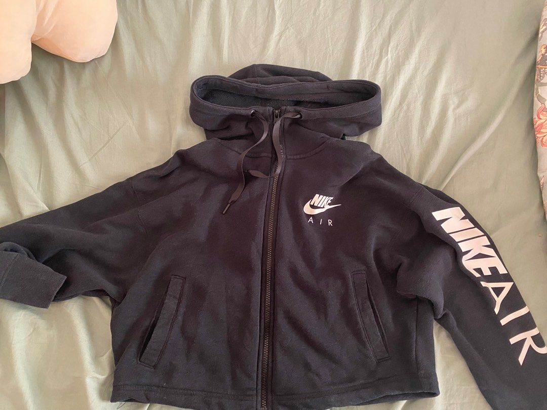 Nike air crop clearance full zip hoodie