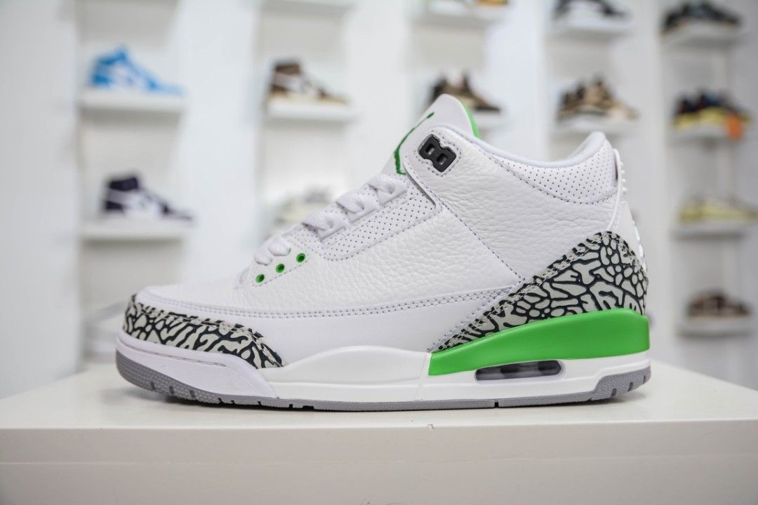 Lime green jordan best sale 3