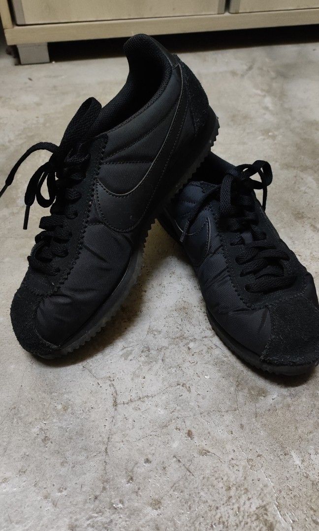 Nike classic cortez store nylon all black