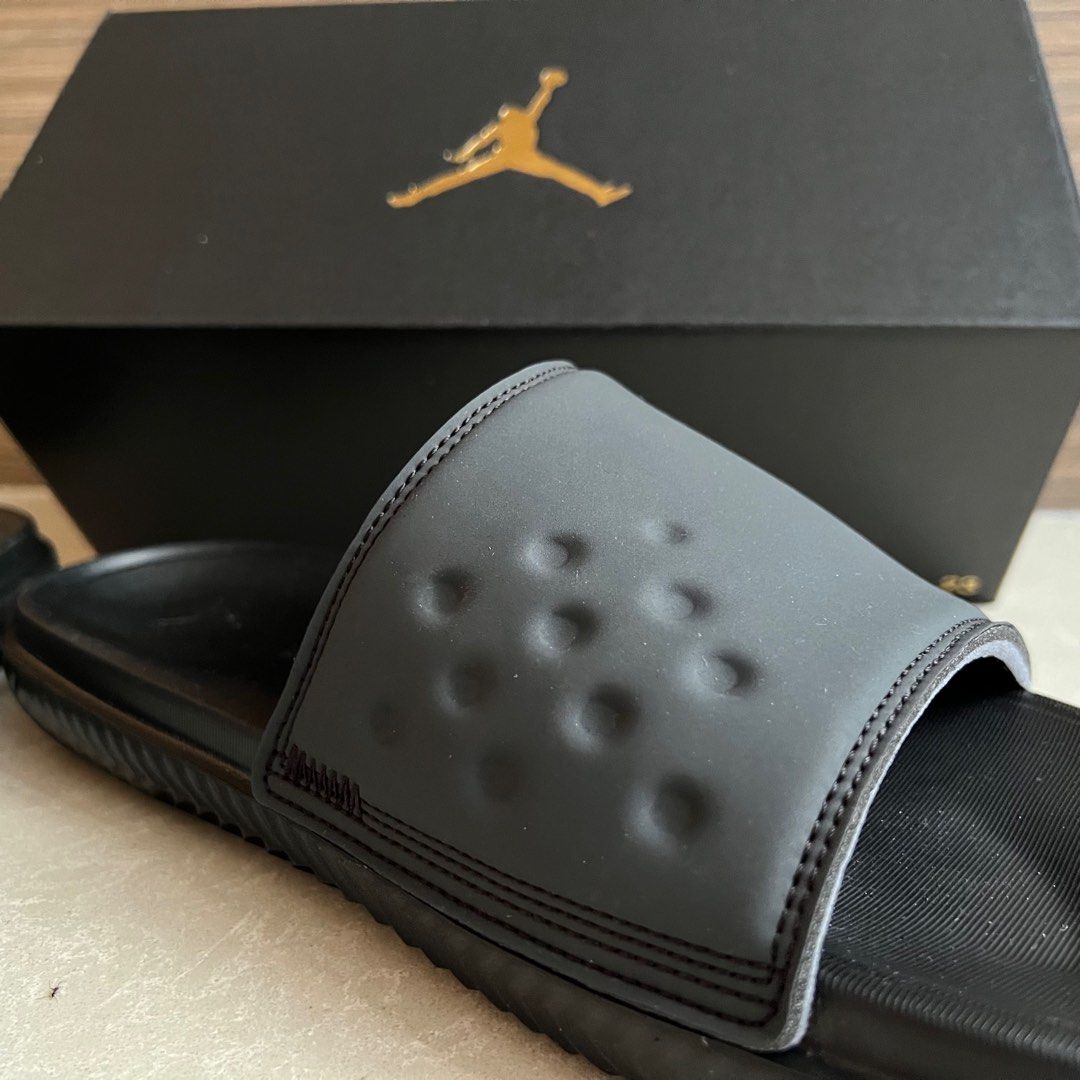 Nike Jordan Play Slide Anthracite University Red Men US10 Men s