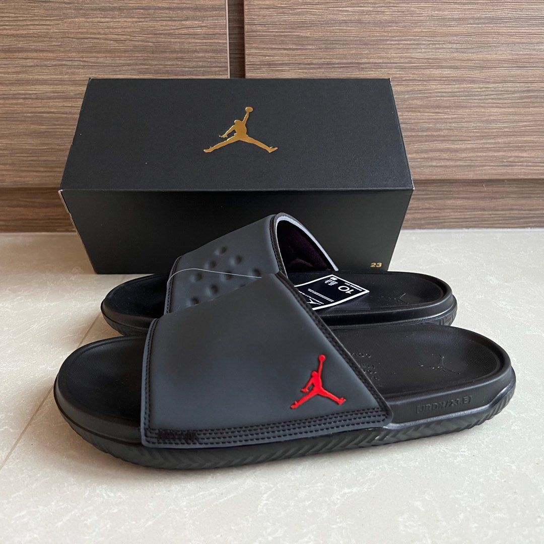 Nike Jordan Play Slide Anthracite University Red Men US10 Men s