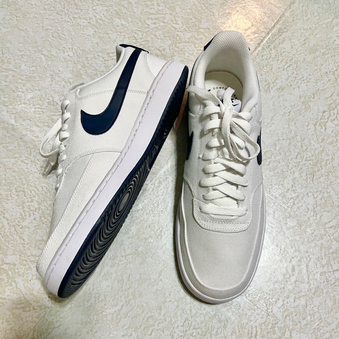 Nike Men #39 s Court Vision Low Canvas Shoes White on Carousell