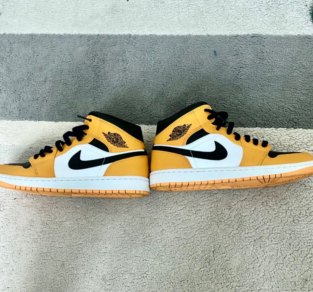 Nike Air Jordan Mid Dunk yellow original Men s Fashion