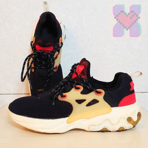 nike react presto black phantom red