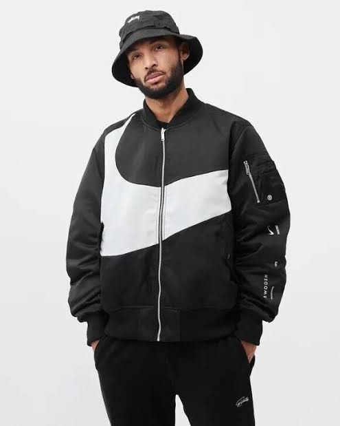 Nike swoosh bomber new arrivals jacket