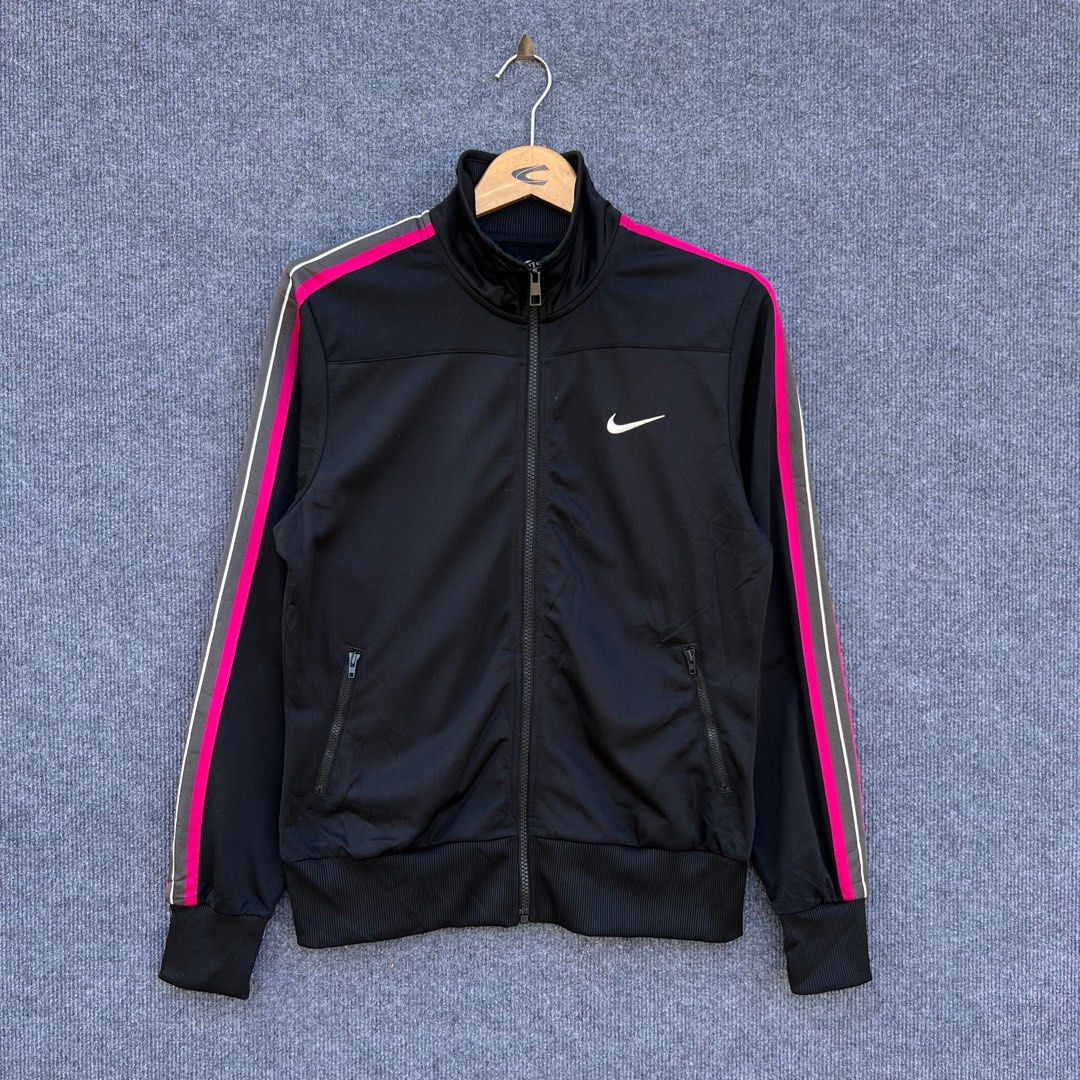 Nike swoosh track jacket online in pink