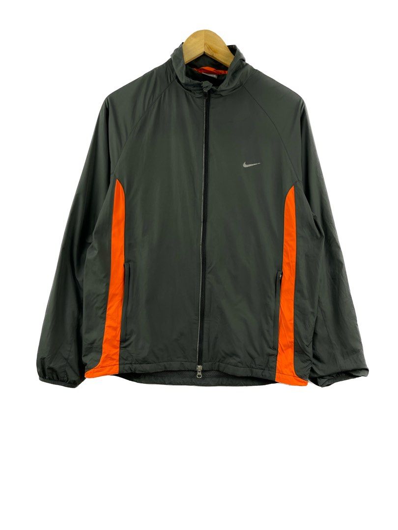 Black and 2025 orange nike windbreaker