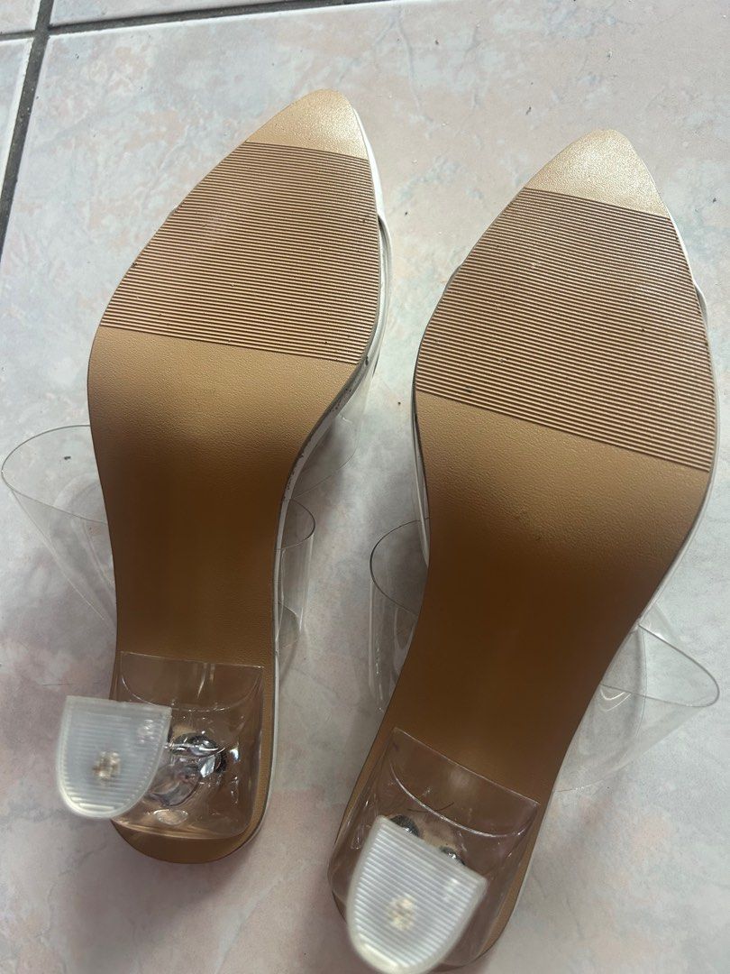 Transparent heels top for sale