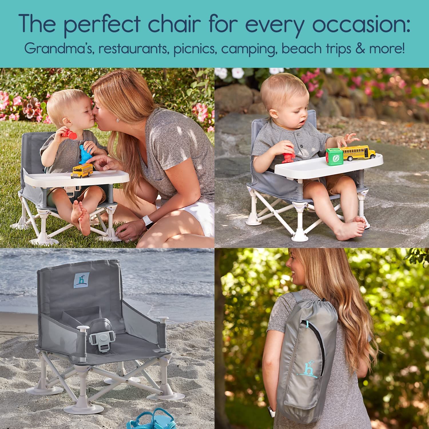 Baby beach chair with tray online