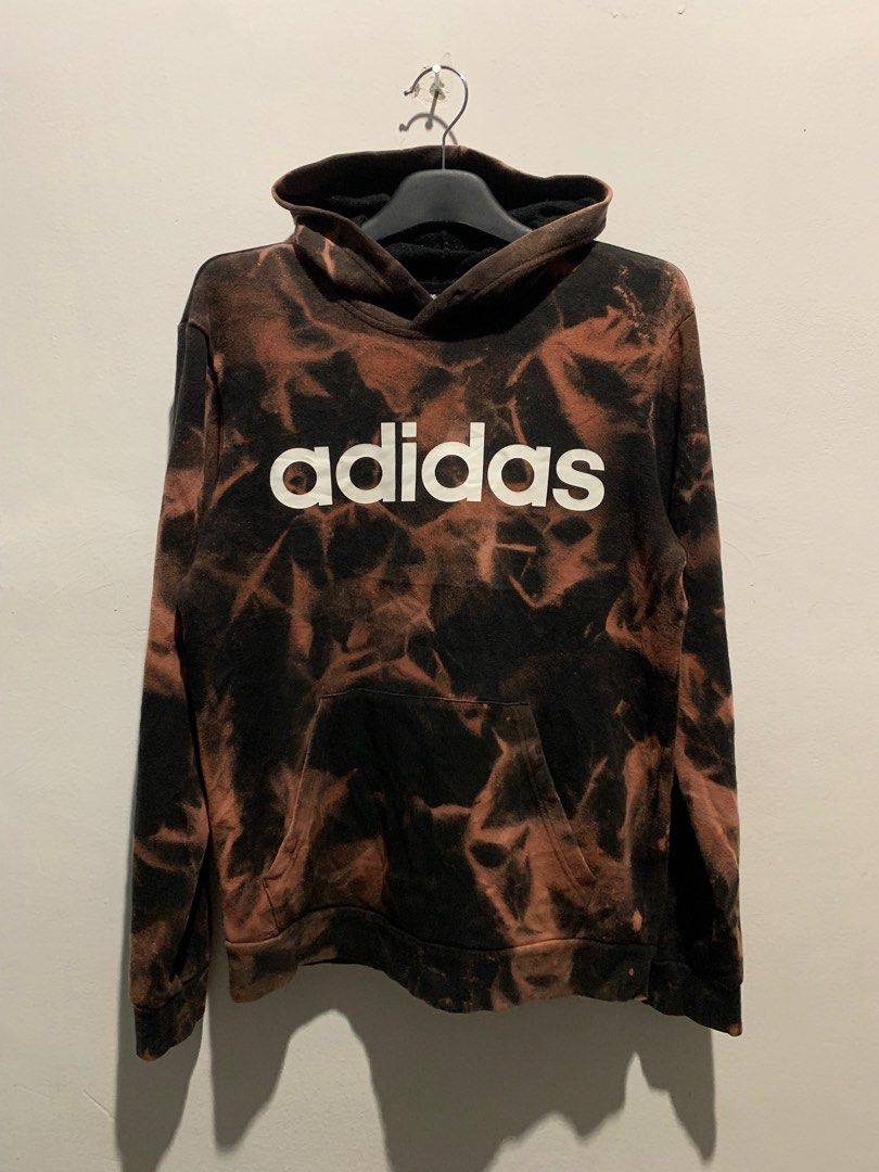 Original Adidas Custom Bleach Hoodie Men s Fashion Coats