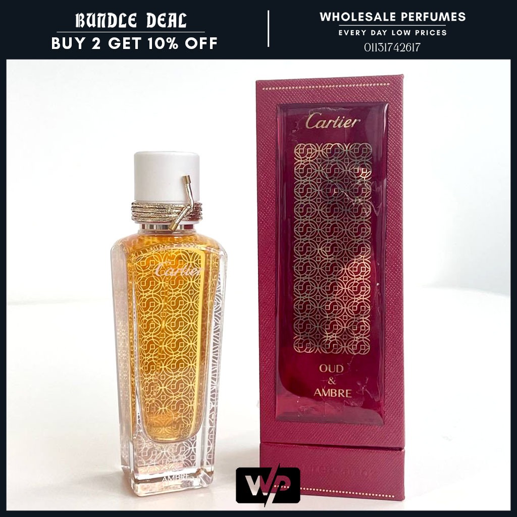 ORIGINAL CARTIER OUD AMBRE 75ML FOR UNISEX
