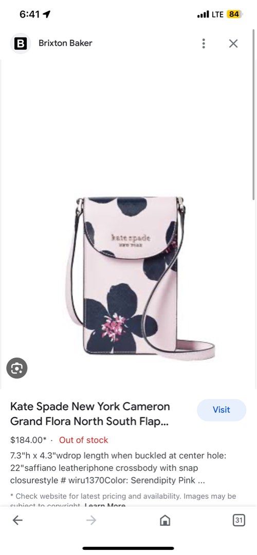 Cameron grand flora north south flap phone crossbody store