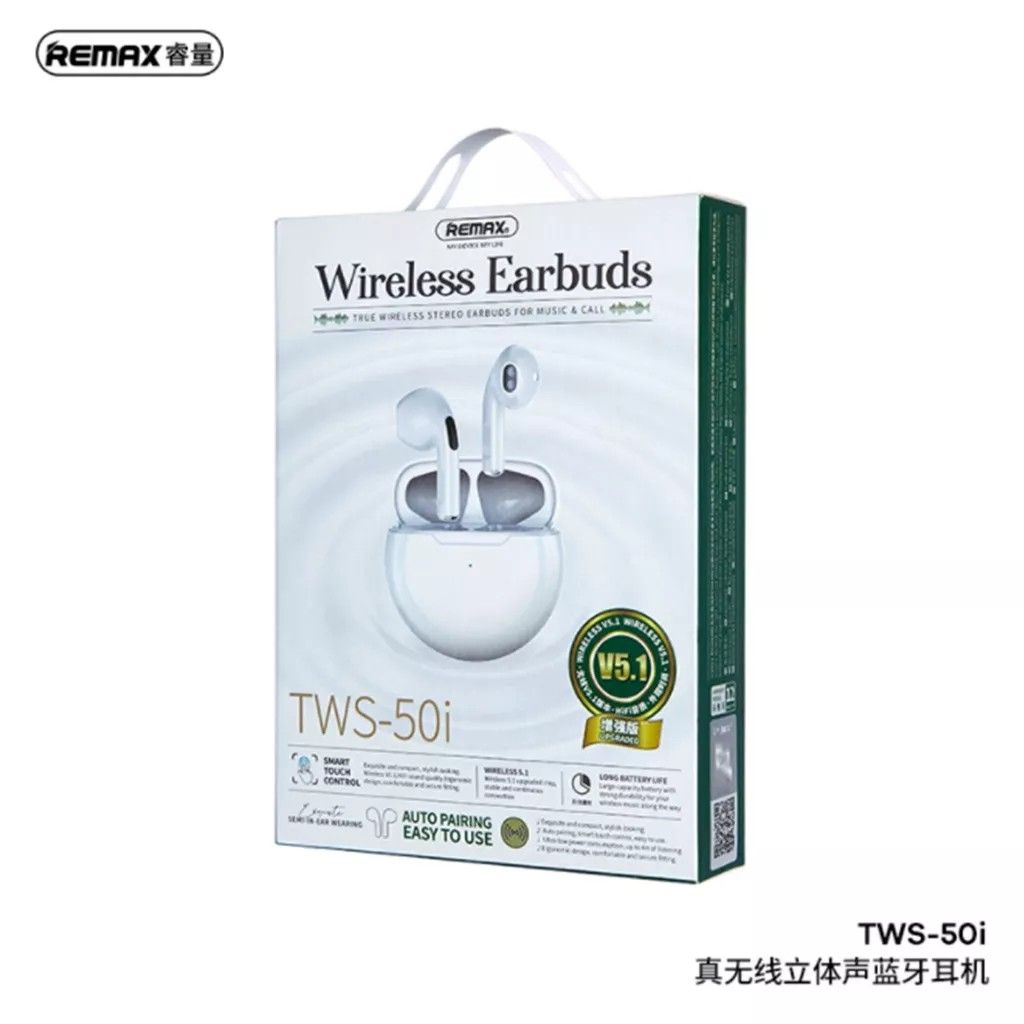 ORIGINAL REMAX TWS-50i UPGRADE VERSION TRUE WIRELESS V5.1 STEREO ...