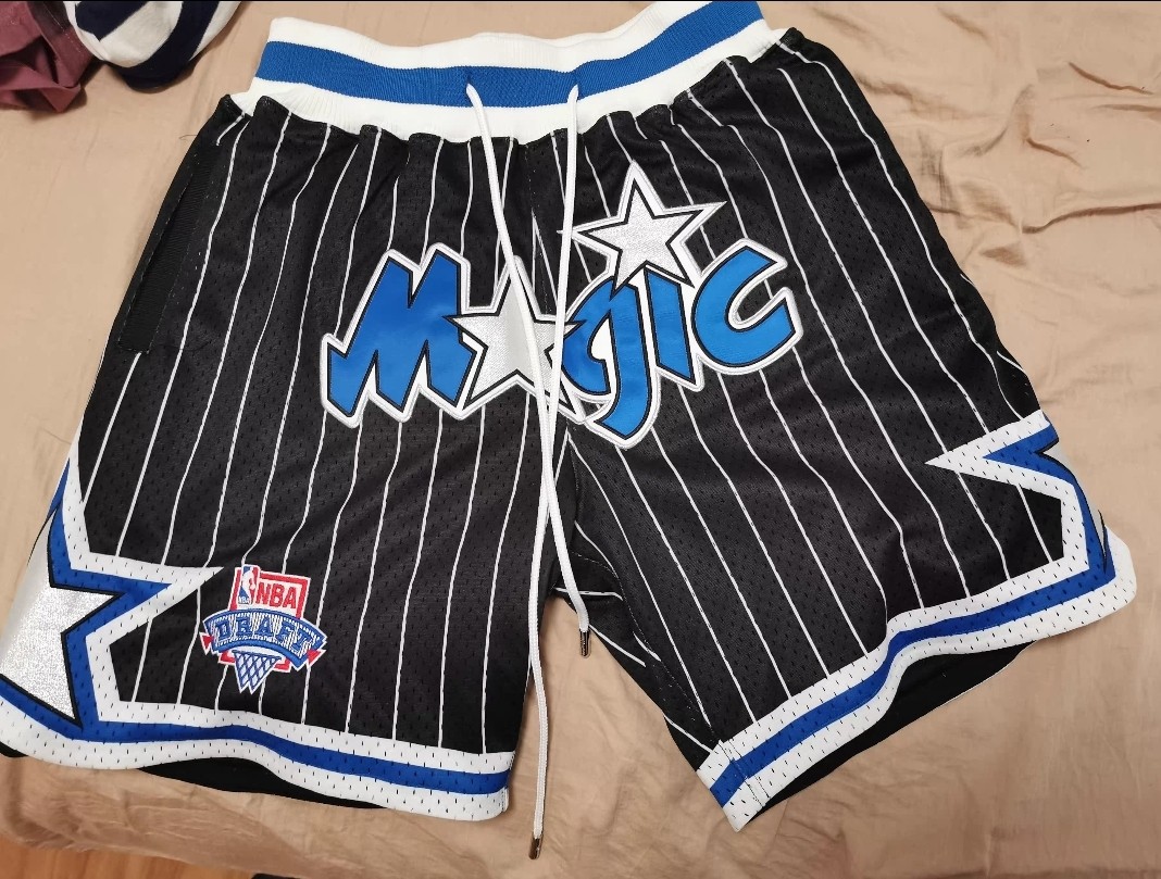 Orlando Magic Black Basketball Just Don Shorts - Rare Basketball