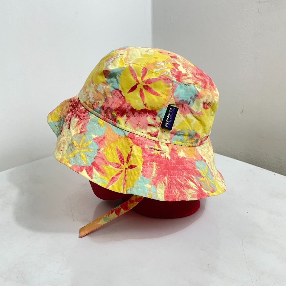 PATAGONIA BUCKET HAT CAP TOPI KIDS YOUTH BABY SIZE YELLOW RED PINK
