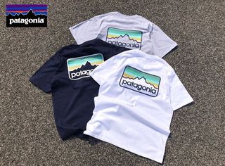 🔥 Patagonia FlyFishing Letter Abstract Pattern Men's and Women's