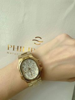 PHILIP STEIN GOLD WHITE JAPAN DIAL AUTHENTIC WATCH