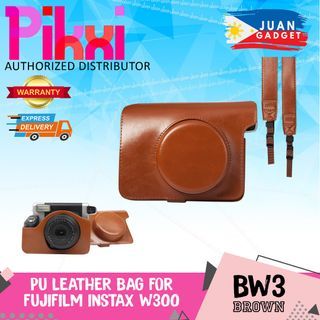 Pikxi BW3 Fujifilm Instax Wide 300 Instant Camera Leather Bag Case Brown   JG Superstore