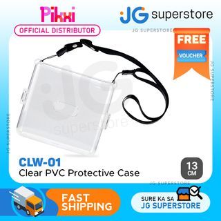 Pikxi Fujifilm Instax Link Wide Crystal Clear Protective Case with Removable Shoulder Strap Instant Film Printer Cover Hard Transparent Casing | JG Superstore