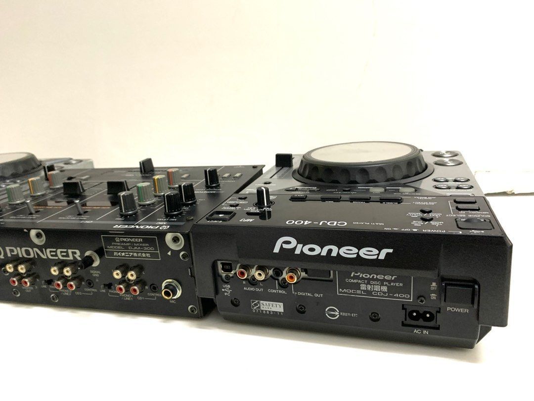 【美品】Pioneer CDJ-400 & DJM-400 CDJセット Pioneer cdj 400 + djm 300 Digital CD deck with MP3 and USB audio