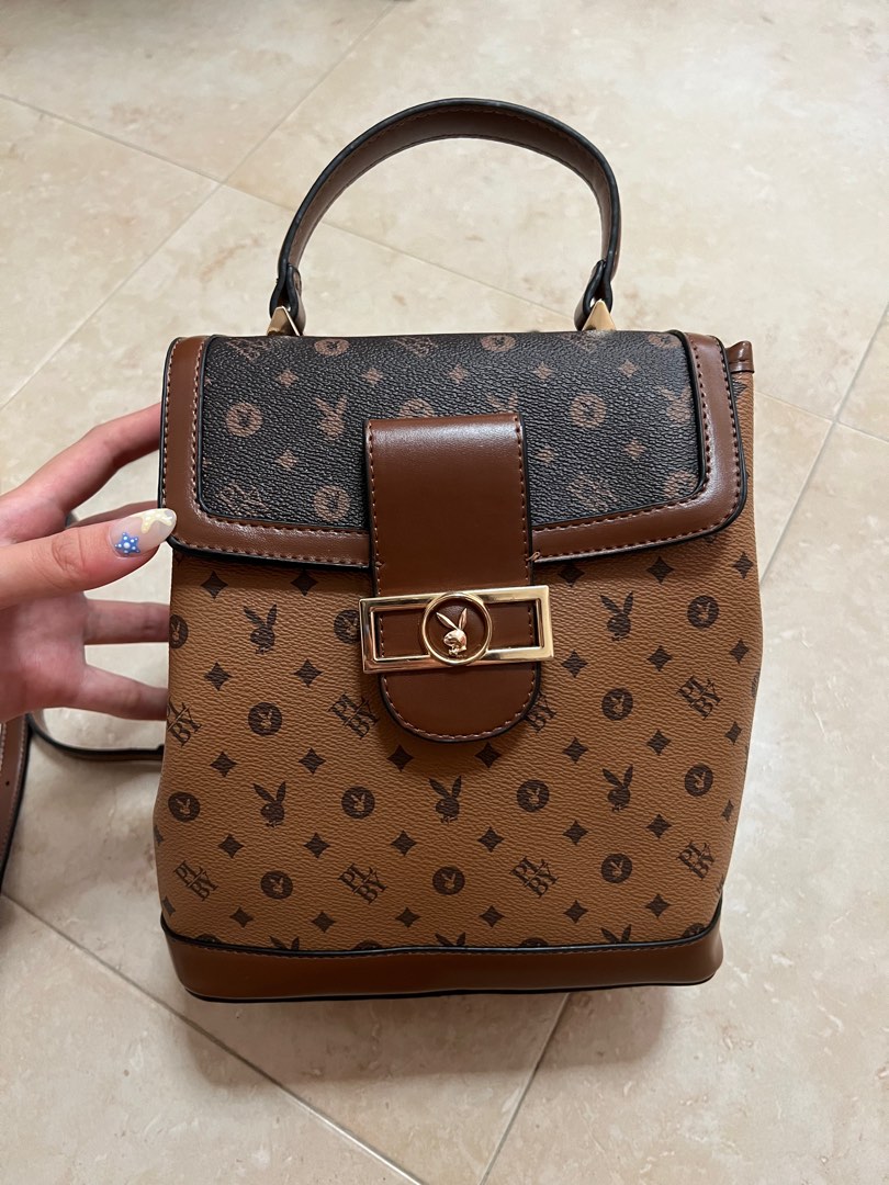 Playboy bunny store monogram backpack