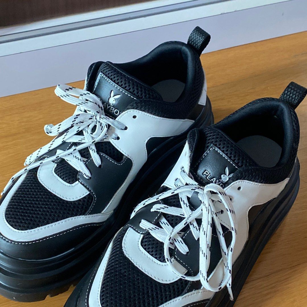 Playboy Platform Sneakers Fesyen Wanita Sepatu di Carousell