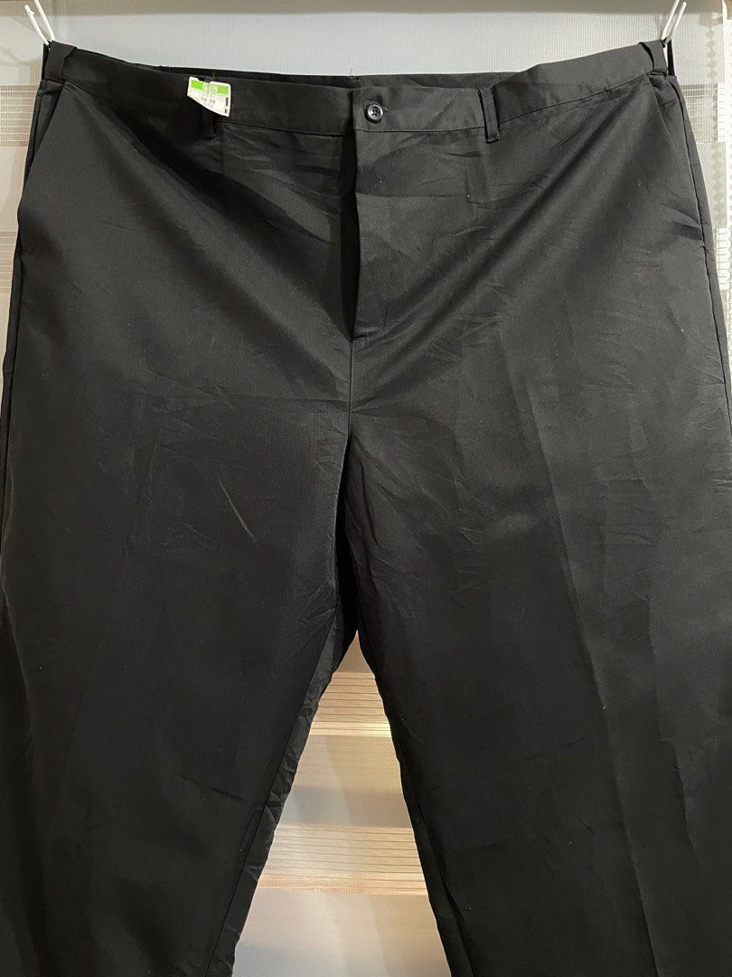 Plus size black slacks for men (Category: Trousers) located in Muntinlupa City. Submitted by PlusSizeCollections (Listing ID 1241751883, Image 3). Description: ✅Plus size Black Slacks for men ✅Waistline 52’ Lenght 47 ✅4pcs available 💰249 pesos each💰 ❗️Mine Now Pay Now❗️ ✅See photo for size / dimensions ✅Shipping via J&T nationwide /Shoppee ✅Mop : Gcash / Bpi ✅Loc : Muntinlupa ❌Joy Miners will be posted❌.