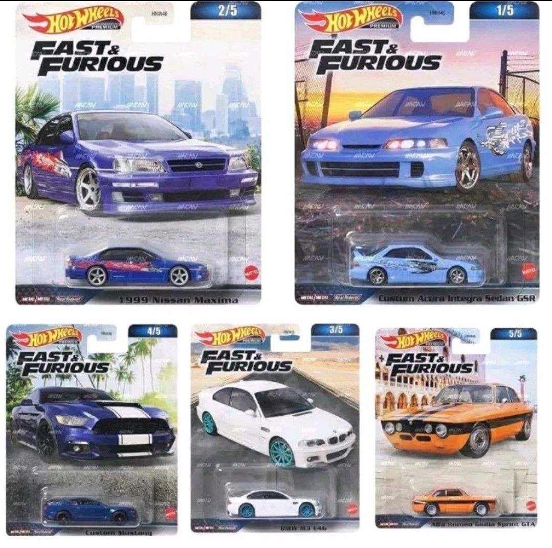 Hot Wheels Premium 2023 Mustang GT 350 Fast & Furious F9 | Scala 1:64 | Blu/argento