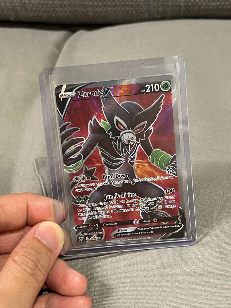 Zarude V (167 /185) Full Art Ultra Rare - Pokemon Sword & Shield Vivid Voltage, Hobbies & Toys, Toys & Games on Carousell Zarude V (167 /185) Full Art Ultra Rare - Pokemon Sword & Shield Vivid Voltage, Hobbies & Toys, Toys & Games on Carousell