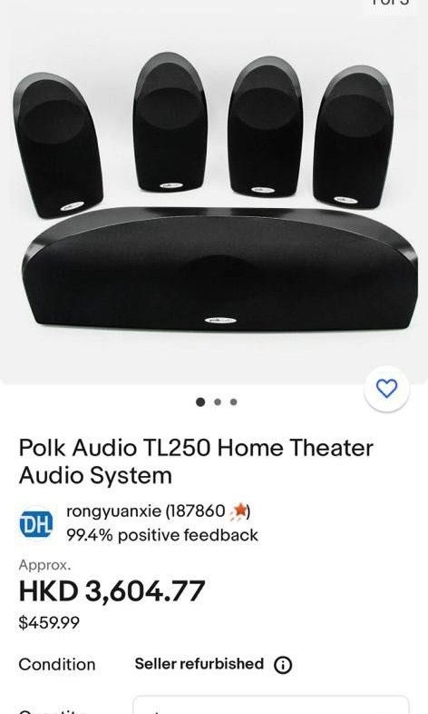 Polk Audio TL250 Compact High Performance Home Theater System