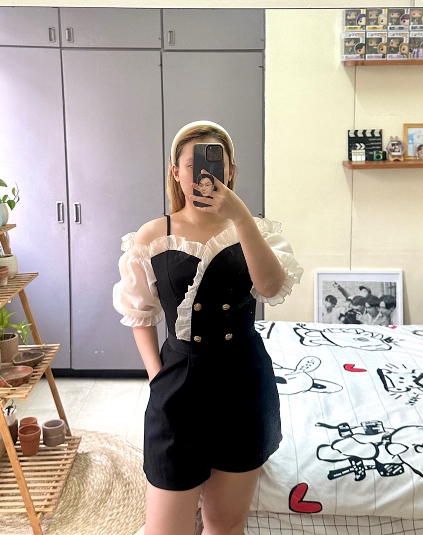 Korean romper online dress