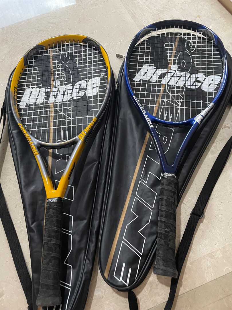 Prince Tennis Racket ,blue and yellow , price is for 2, Sports ...