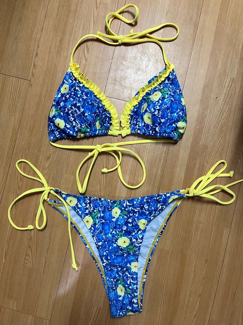 Printed One Piece Swimsuit and Bikini Set main image 0