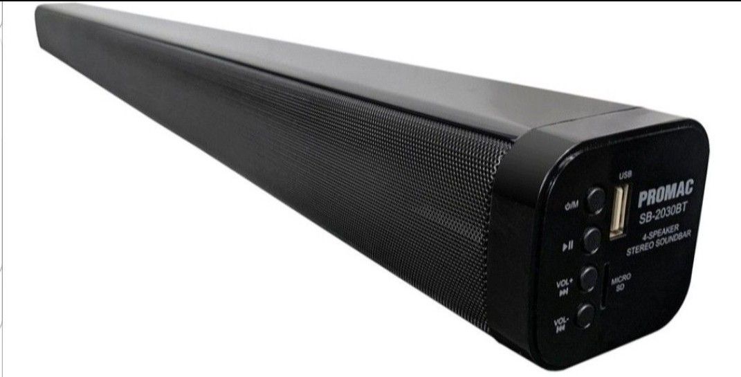 Promac Soundbar Bluetooth SD card NEW (Category: Soundbars, Speakers & Amplifiers) located in Manila. Submitted by al.rey (Listing ID 1241845139, Image 2). Description: brand new condition.