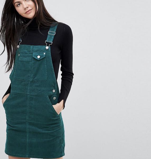 Pull and shop bear overall dress