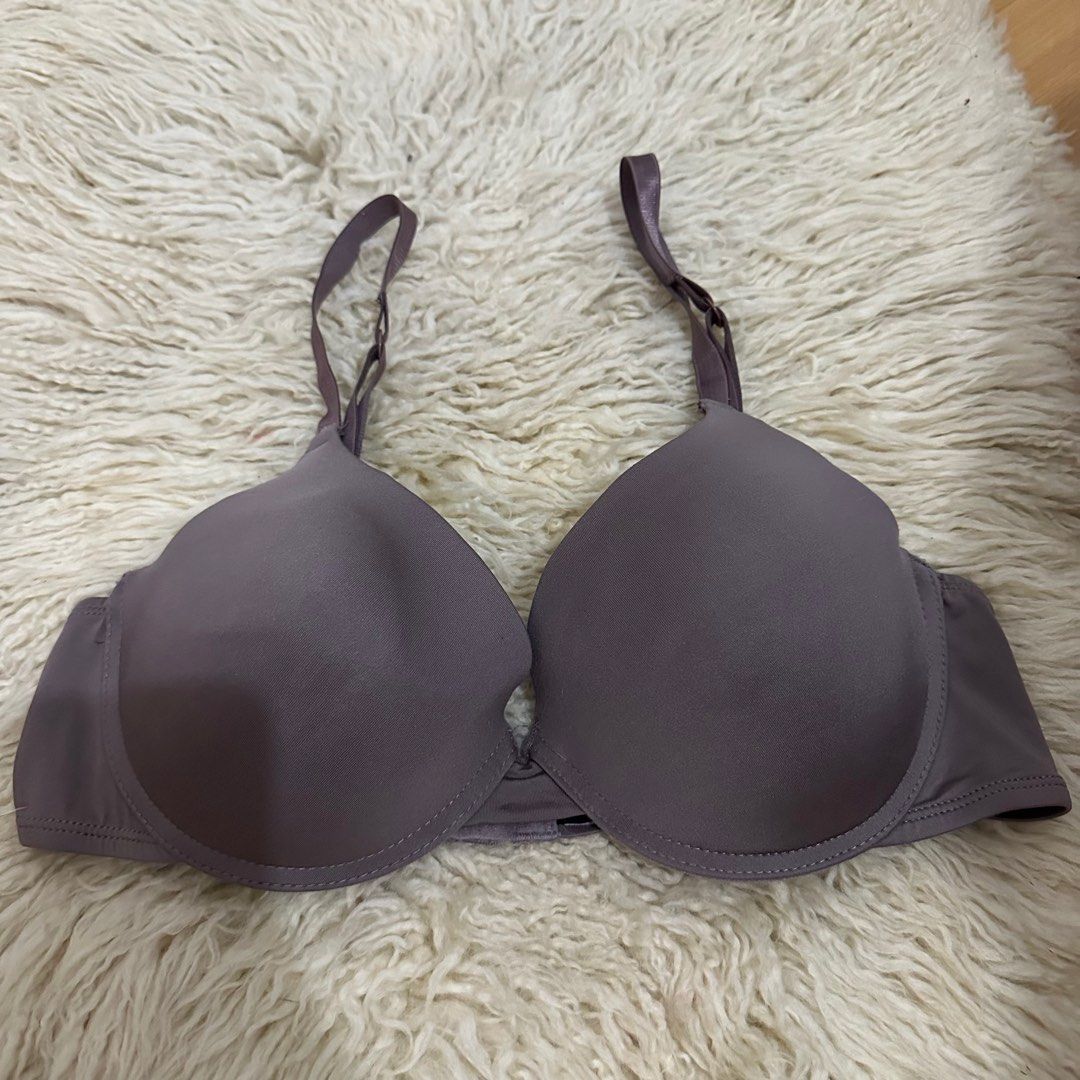Purple-Nude Bra 36C on tag Sister sizes: 34D, 38B Slight push-up   Underwire Adjustable strap Back closure Php200 All items are from US Bale.,  Women's Fashion, Undergarments & Loungewear on Carousell