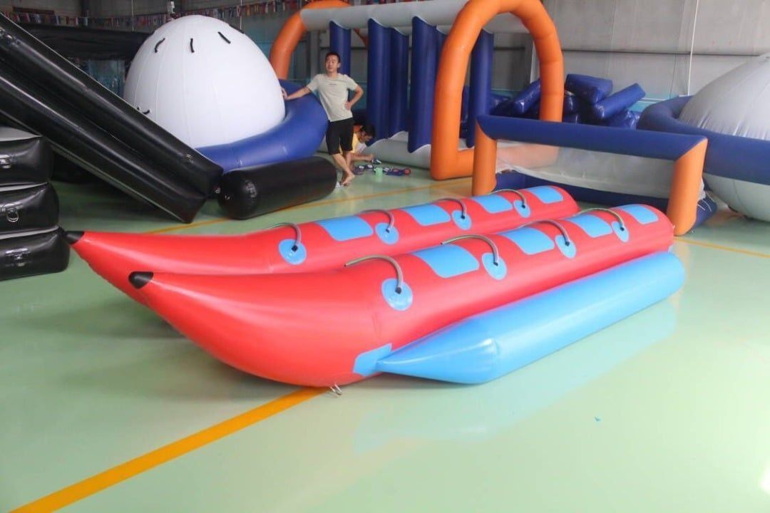 PVC Inflatable Banana Boat Double Tube 8 Seats, Sports Equipment ...
