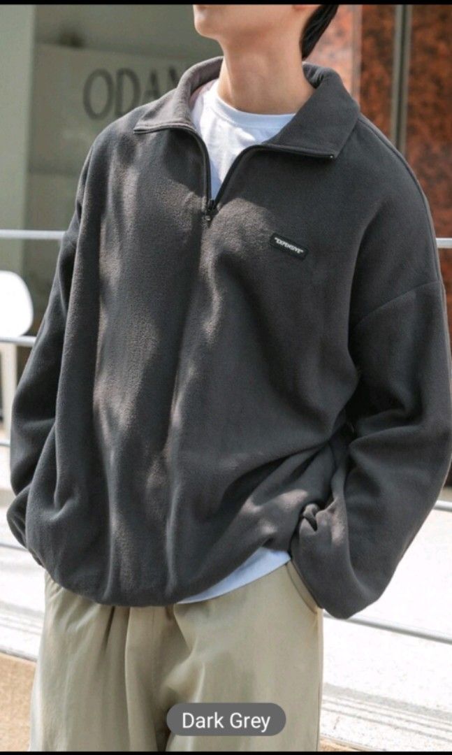 Quarter Zipper Sweatshirt Men s Fashion Tops Sets Tshirts