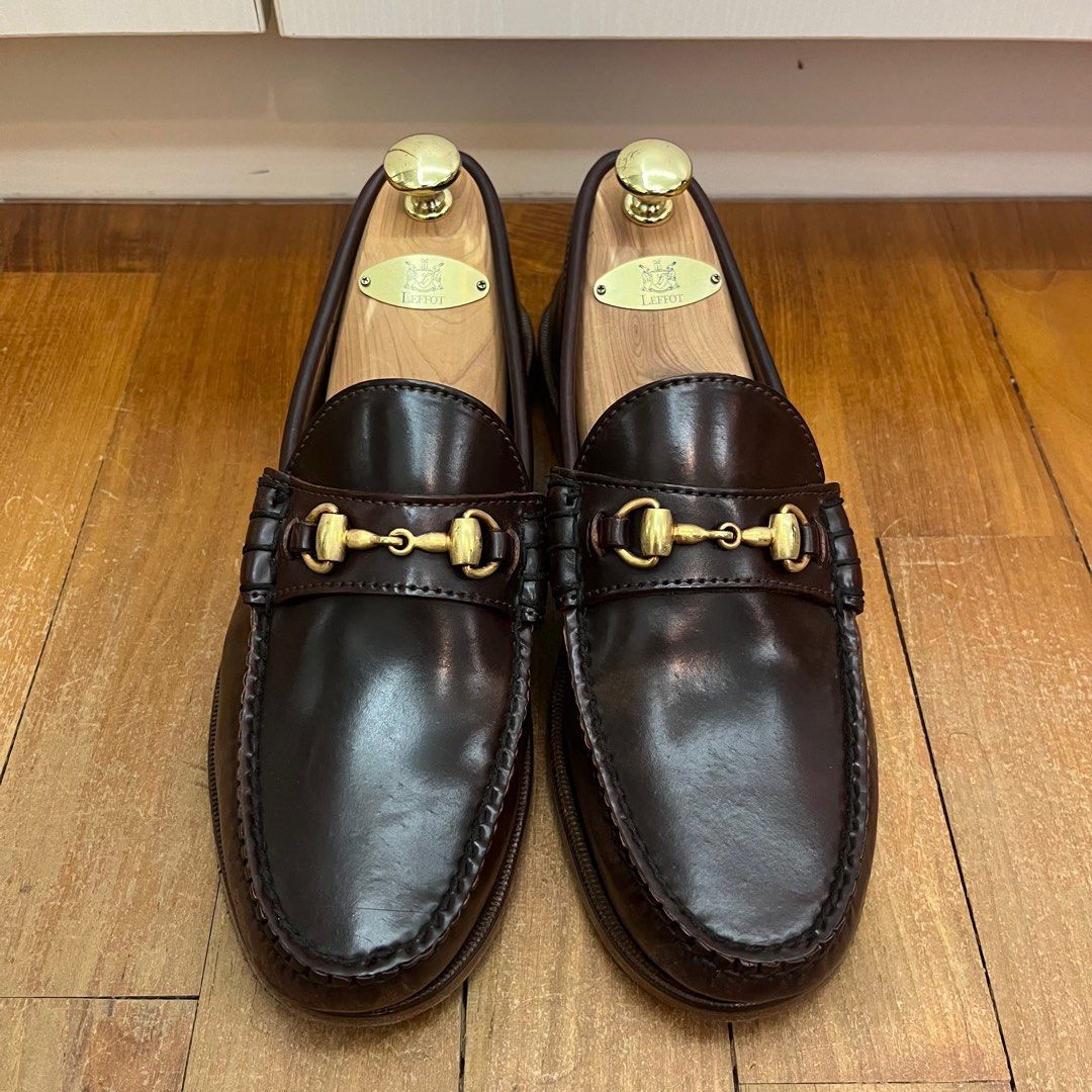 Rancourt X Leffot Color 8 Shell Cordovan Bit Loafers 8.5D