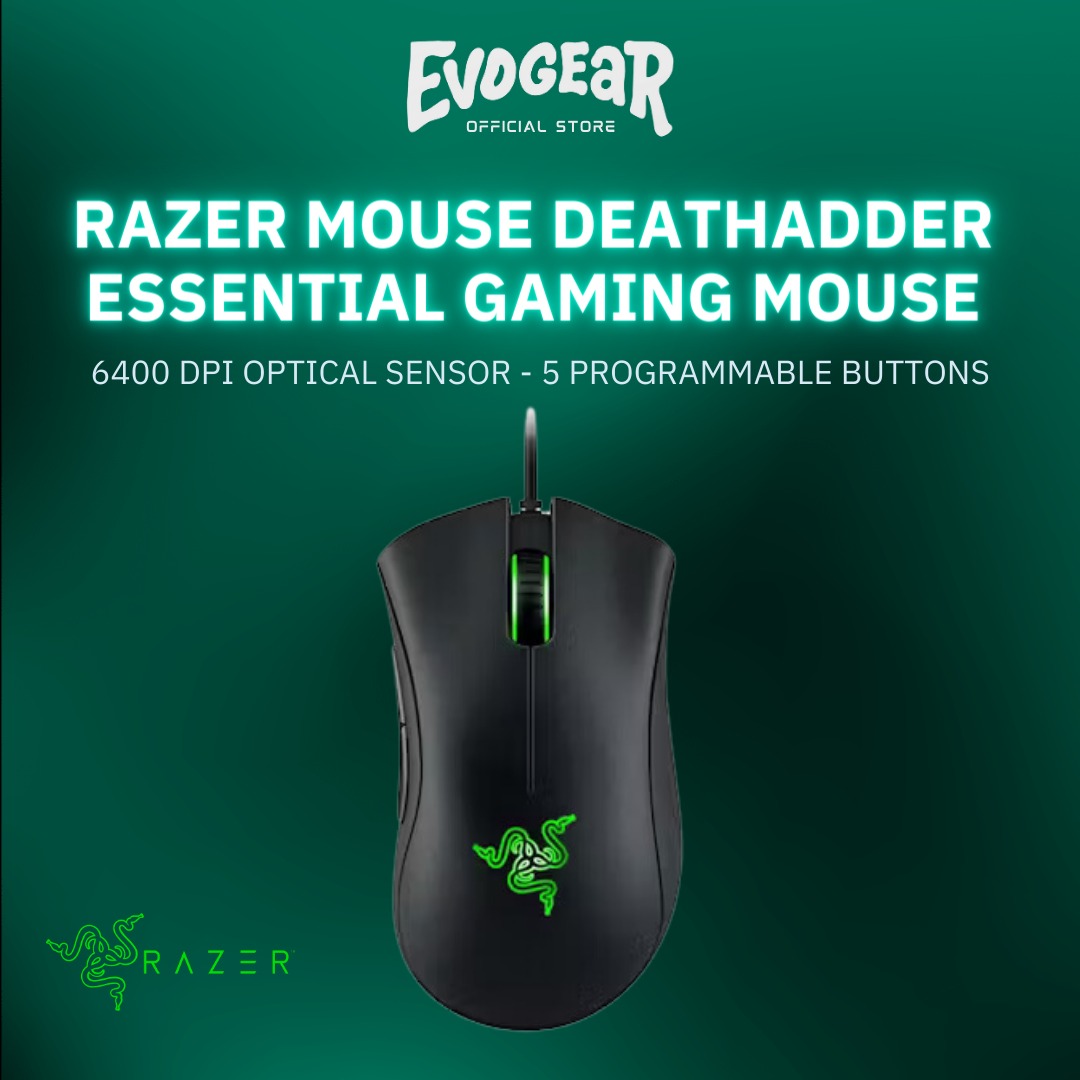 Razer Mouse DeathAdder Essential Gaming Mouse, Computers & Tech, Parts