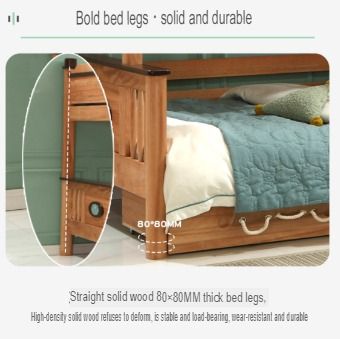 Red Sandalwood Bunk Bed Bunk Bed All Solid Wood Bunk Bed Children S