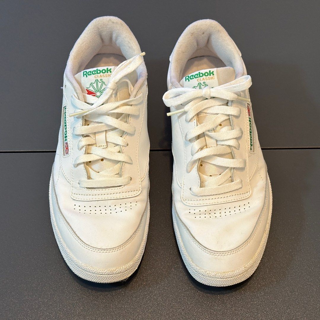 Reebok Classic Men s Club C 85 Off White and Green US10.5 UK9.5 EU44